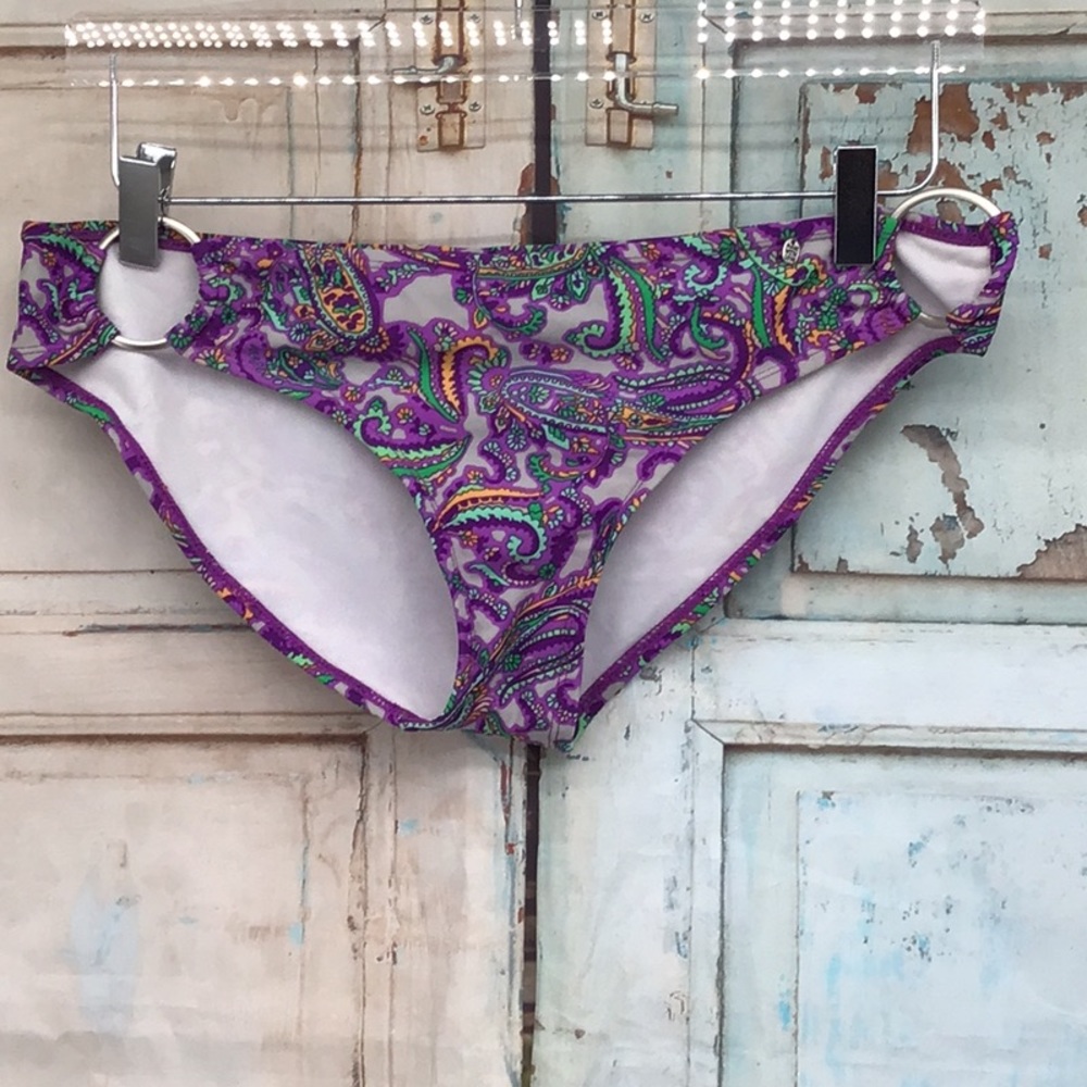 Kinna Paisley Bikini Bottoms Size Large